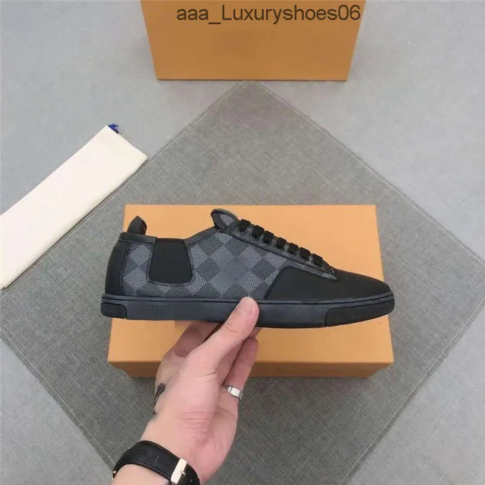 with Box 2023 Classic Men Designer Shoes Lace Up Black Brown Fashion Printed Mens Sneakers Train Ely Purse Vuttonly Crossbody Viutonly 32900 22201 99513 86864