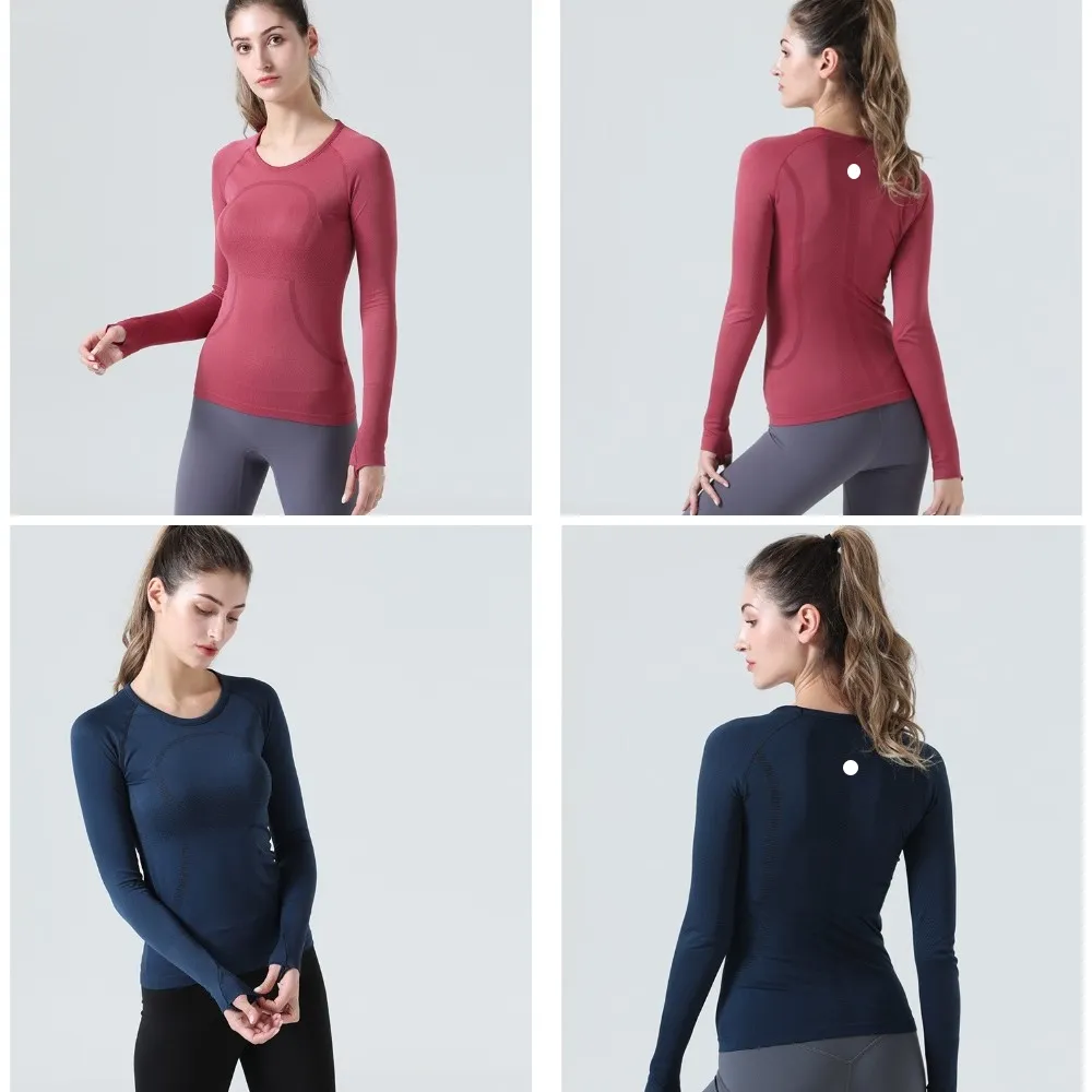 Swiftly New LU Tech 2.0 Breathe Gym with Seamless Long Sleeve Sports T-shirt Fiess Yoga Running Top Sportswear wear