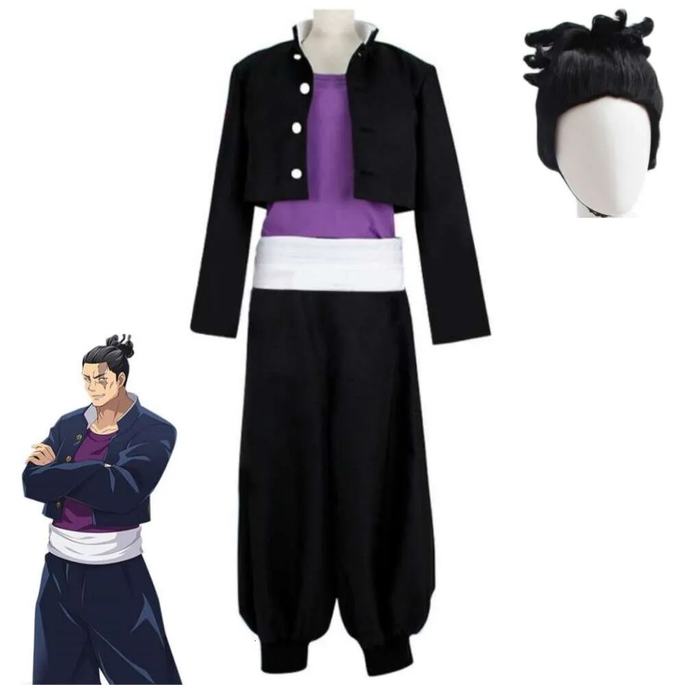 Cosplay anime jujutsu kaisen todo aoi cosplay kostium peruka dorosły mężczyzna top spodni Halloween karnawałowy garnitur mundur szkolny