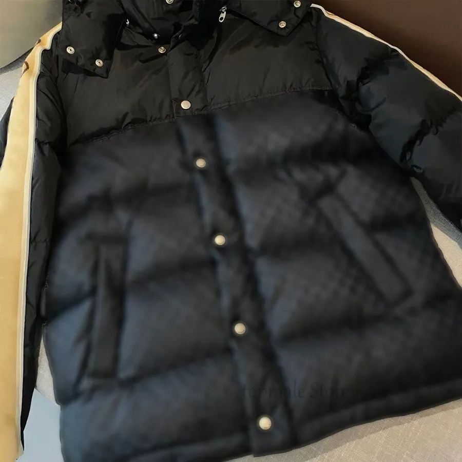 Piumino d'oca da uomo famoso classico riflettente completo di design invernale da donna con cappuccio capispalla moda cappotto caldo confortevole per l'abbigliamento