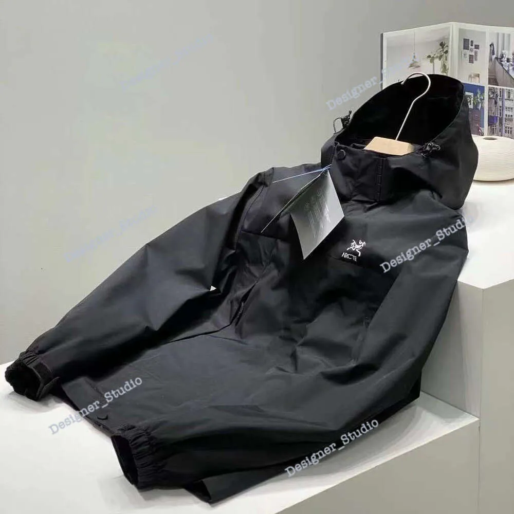 Arc designer jaqueta masculina puff windbreak jaquetas à prova dwaterproof água arterxy leve capa de chuva puffer com capuz roupas caminhadas ao ar livre