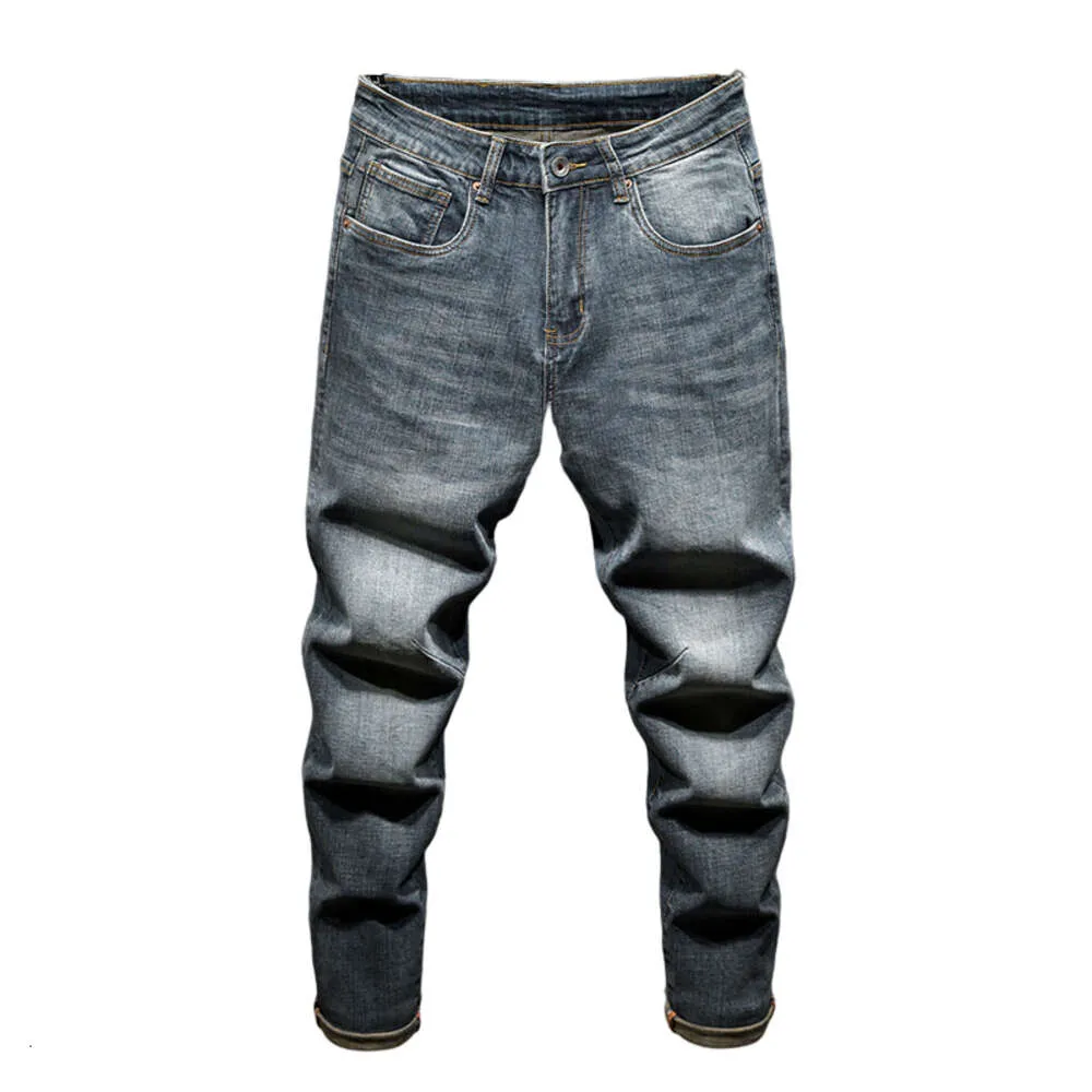 Heren harembroek stretch retro blauw losse fit baggy jeans voor mannen kleding mannelijke denim broek volledige lengte lente herfst