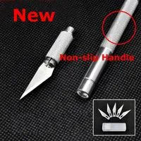 Non- Slip Metal Scalpel Knife Tools Kit Cutter Engraving Craf...