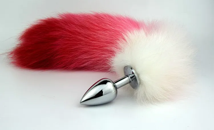 New Colorful Fox Tail Anal Sex Toys Metal Butt Anal Plug Sex Games Role Play Toy From Misssexy