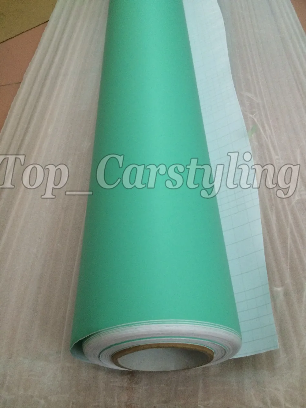 Matte Tiffany Blue Vinyl Car Wrap Film With Air Release Matt Mint Vinyl For Vehicle Wrapping