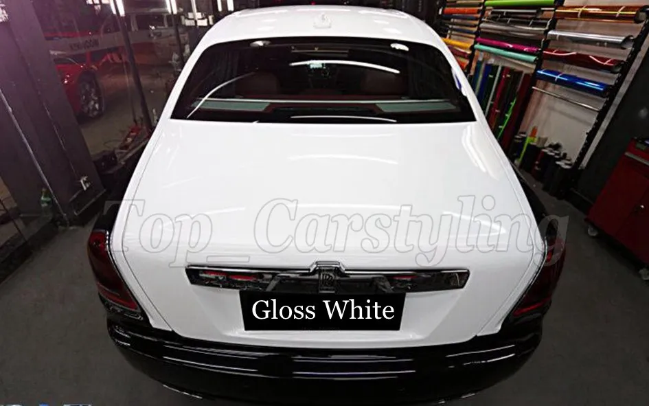 glossy white vinyl car wrapping piano ultra gloss shiny  hexis arlon car wrapping film foile (3)