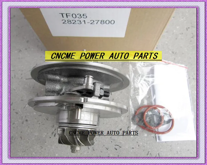 TURBO Cartridge CHRA TF035 28231-27800 49135-07300 49135-07301 49135-07302 49135-07100 Turbocharger For HYUNDAI Santa Fe 06-09 D4EB D4EB-V 2.2L CRDi 150HP (4)