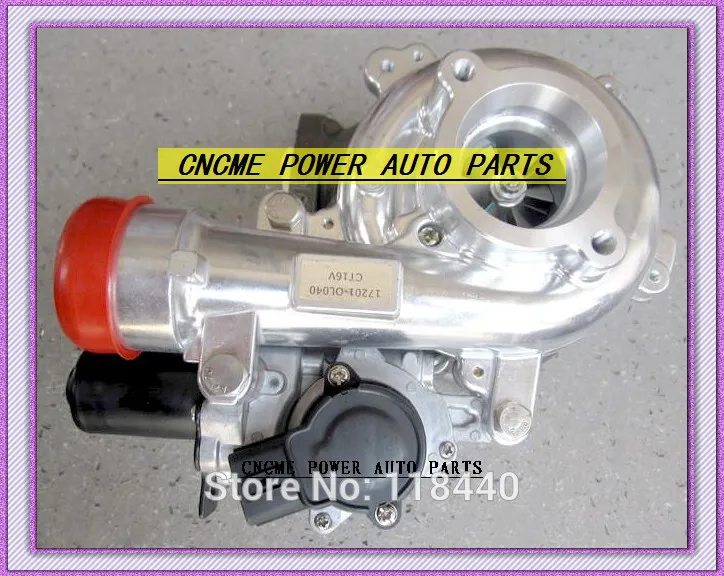 TURBO CT16V 17201-OL040 With Solenoid Valve Electric Actuator  Hilux HI-LUX D4D Landcruiser ViIGO 3000 1KD-FTV 3.0L 171HP (1)