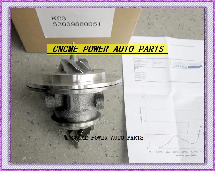 TURBO cartridge CHRA Turbocharger core K03 53039880051 53039700051 SUZUKI Grand Vitara Geo GM Tracker 00-08 DW10ATED 2.0L 109HP (1)