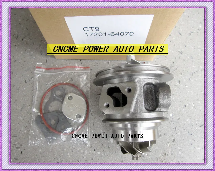 CT9 17201-64070 Turbocharger Core Turbo Cartridge CHRA For  Camry Estima Lite TownAce Vista Engine 3CT 3C-T 2.2L 90HP (5)