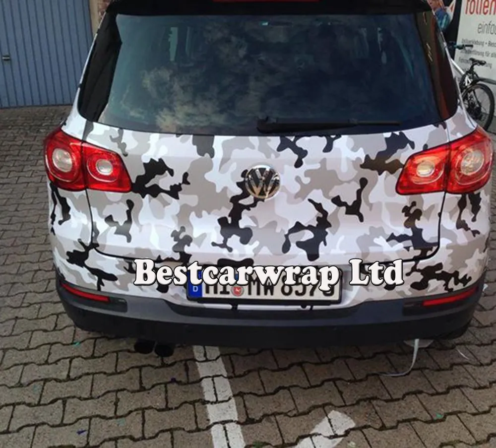 Winter camo black white grey car wrap film (2)