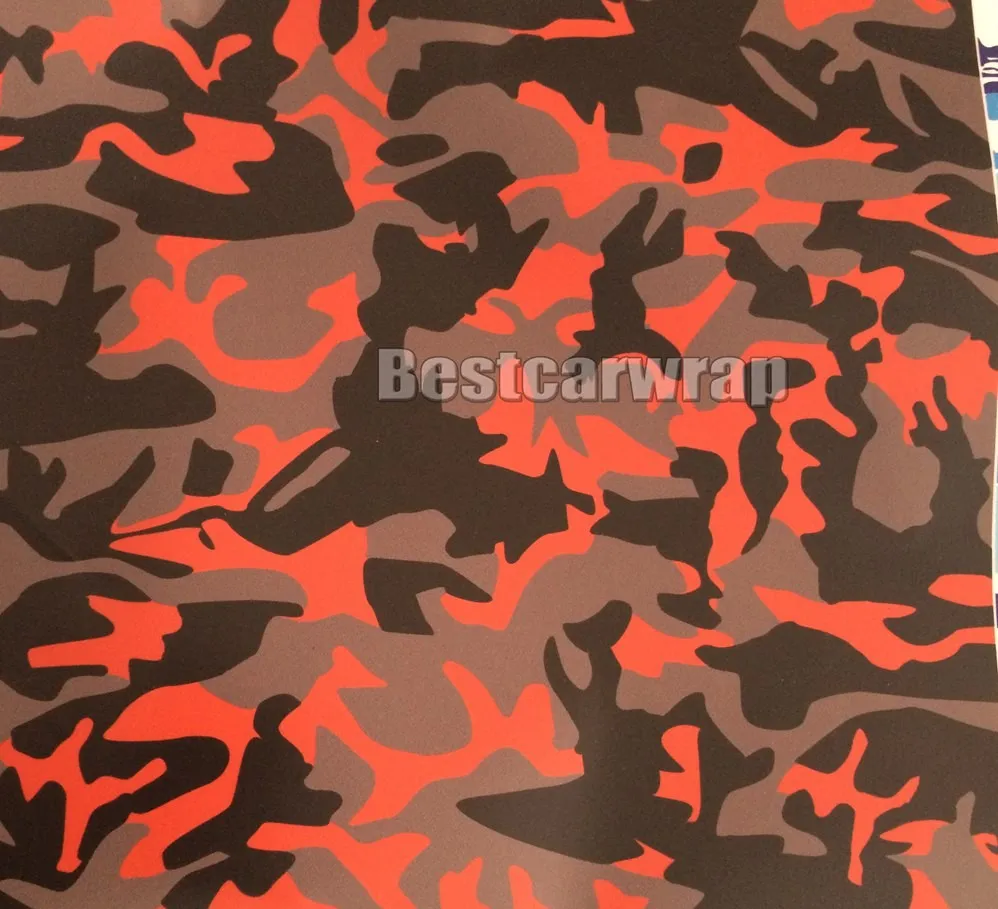 black red grey camo car wrap film arctic camo  printed vinyl sheets (3)