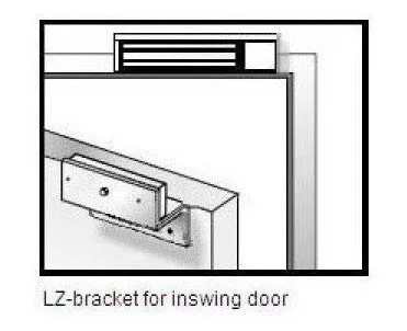 Free shipping ,ZL door bracket, suitable for 280kg(600lbs) magnetic lock, model:280ZL