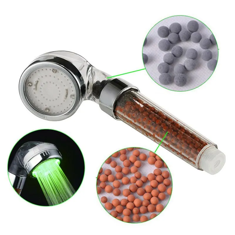 Faucet Bathroom Lights LED Changing Shower Head Temperature Sensor ...