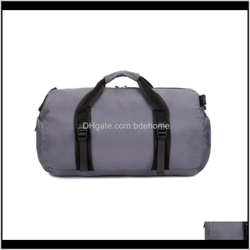 big capacity unisex waterproof nylon outdoor travel duffle sport handbag single shoulder fitness bags gym bag sports