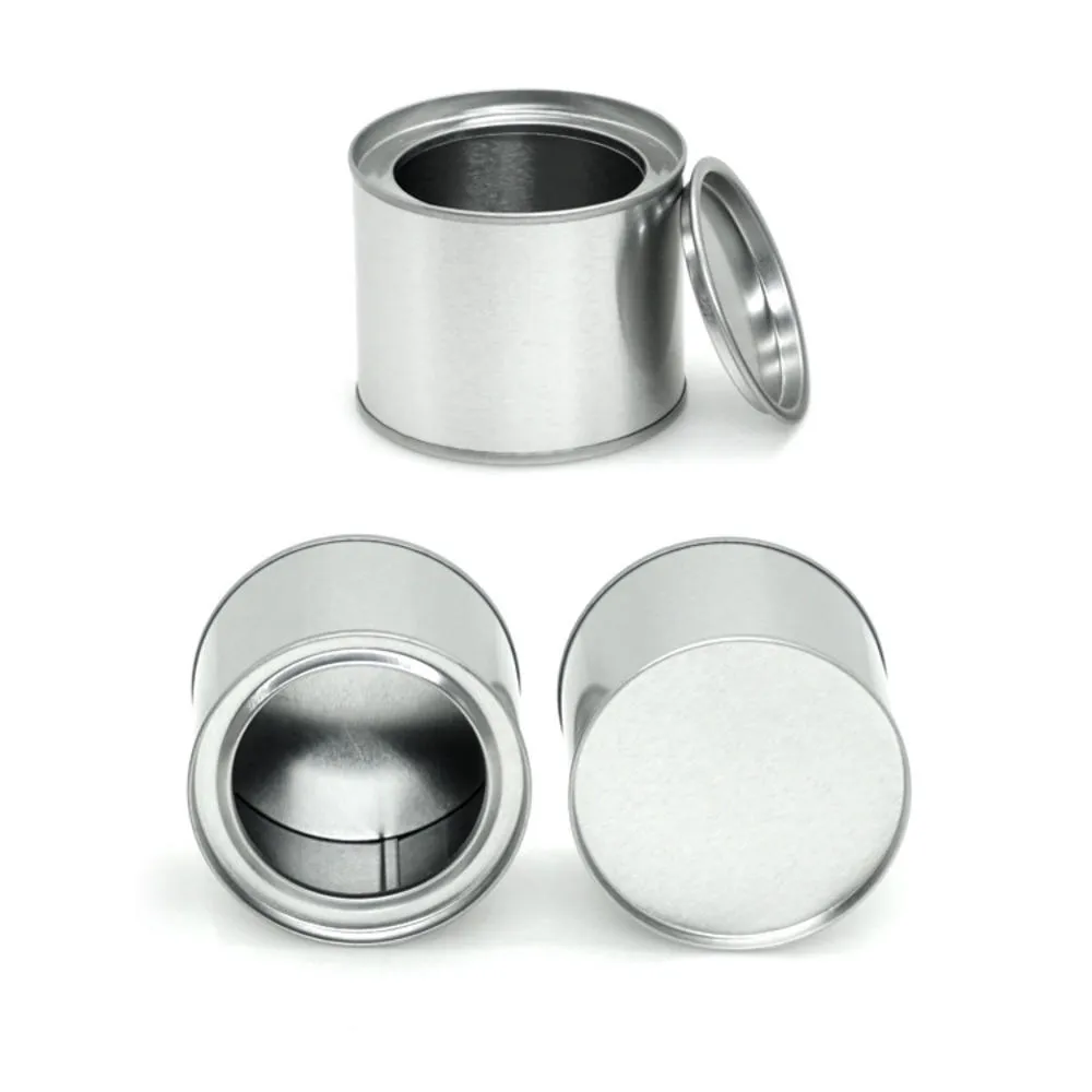 Aluminium Tea Can Tins Pot Jar Comestic Containers Portable Seal Metal Cans Tinplate Round Stretch Candle Can