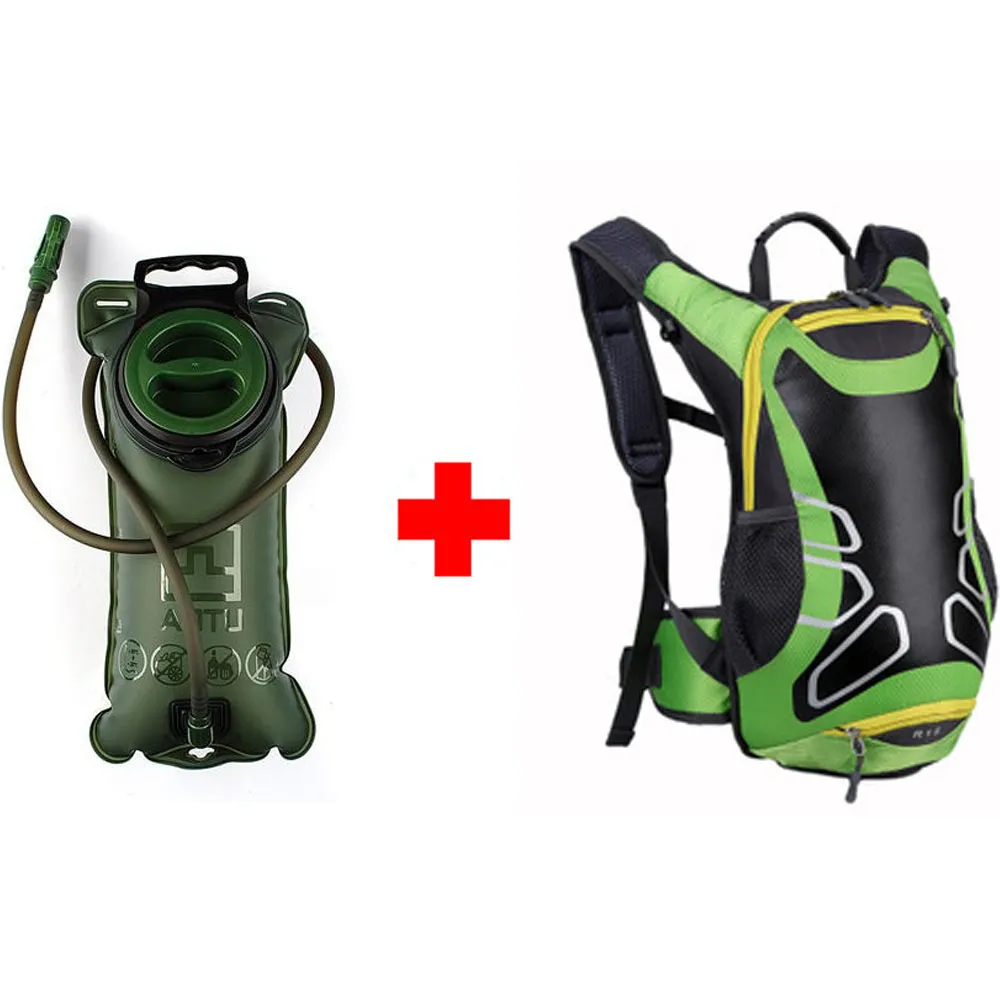 15L Sports 2L Water Bags Ergonomics Hydration Cycling Bag Outdoor Climbing Camping Hiking Backpack 62