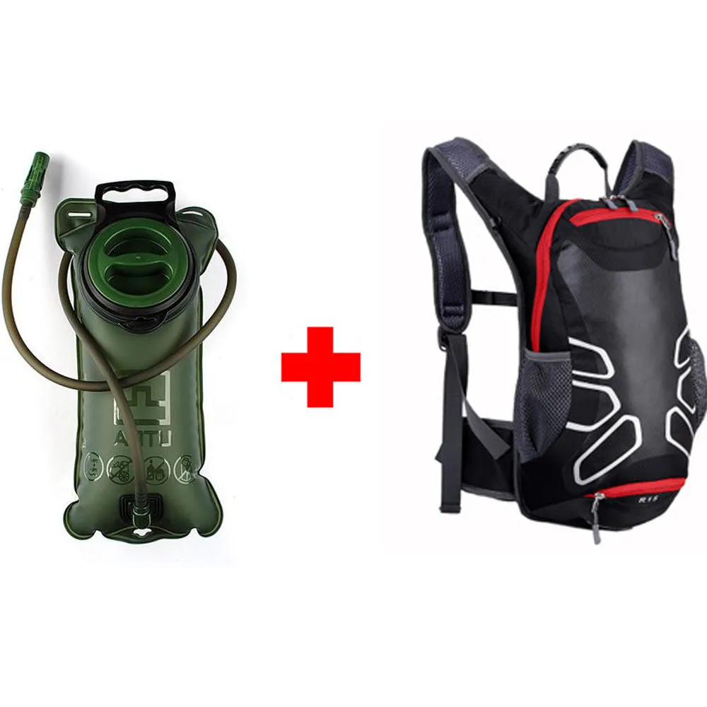 15L Sports 2L Water Bags Ergonomics Hydration Cycling Bag Outdoor Climbing Camping Hiking Backpack 62