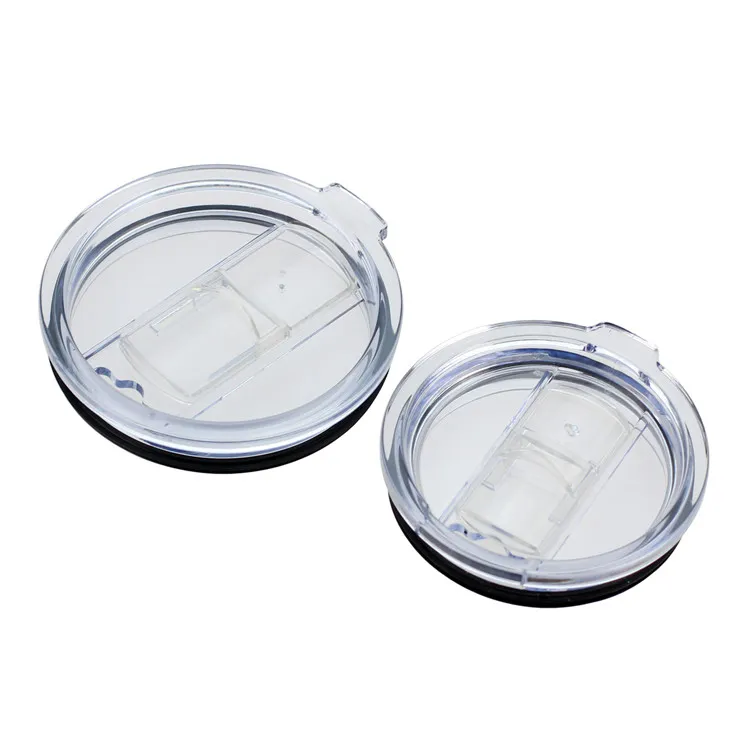 Newest Food Grade PP 20/30 Ounce Splash Spill Proof Clear Mugs Cups Lid Replacement Fit Vacuum Lid For Brand Cup