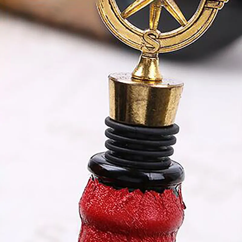 New Arrival Wedding Favors Rudder Wine Bottle Stopper Nautical Themed Compass Wedding Shower Favors Free DHL 80