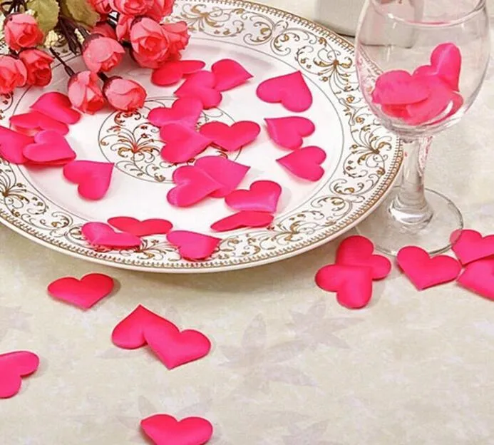 3.5cm Heart Petal Hand Throwing Flower Wedding Party Birthday Favor Decor