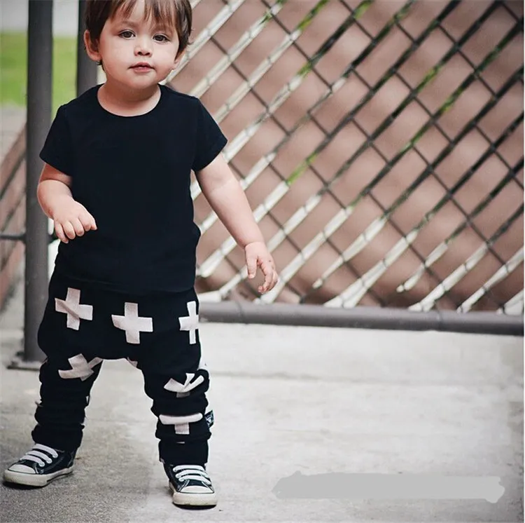 new Girls Boy Toddler Child Fashion Boys Pants trousers leggings Cross Star hip hop Children Harem Pants For Trousers Baby Clothes 56