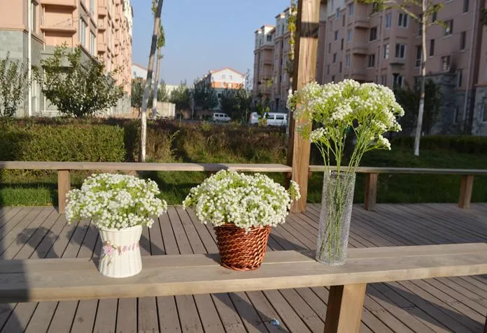 gypsophila赤ちゃんの息人造花PUフラワー植物家の結婚式の装飾装飾花ブライダルブーケ装飾PF01