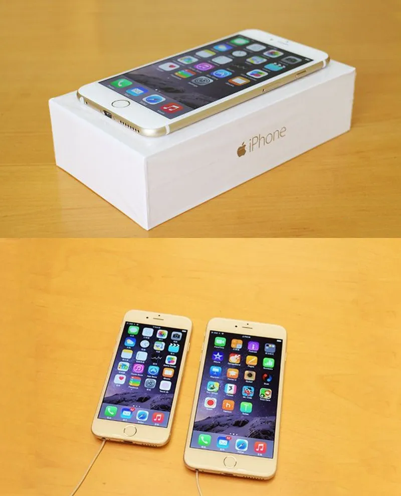 100% オリジナル Apple iPhone 6/6 Plus 携帯電話 4.7 インチ 5.5 インチ 2GB RAM 16/64/128GB ROM 改装済みロック解除 4G LTE スマートフォン