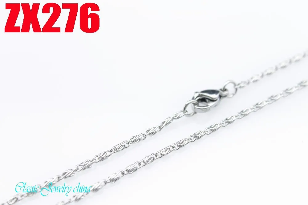 410-860mm stainless steel 1.5mm fashion chain Jewelry women female sweater necklace ZX276