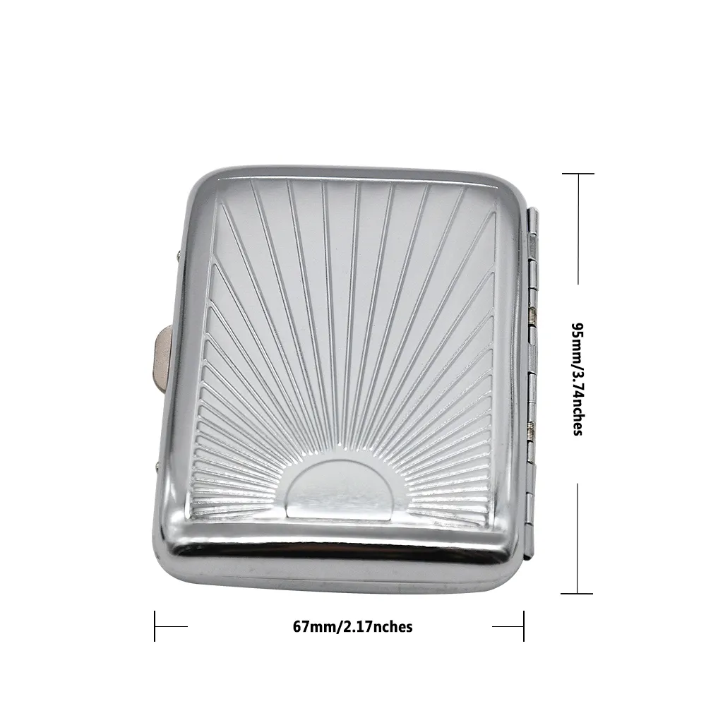 High Quality Stainless Steel Double Sided Cigarette Case Box for Men Smoking Box We Can Put Your Logo On it