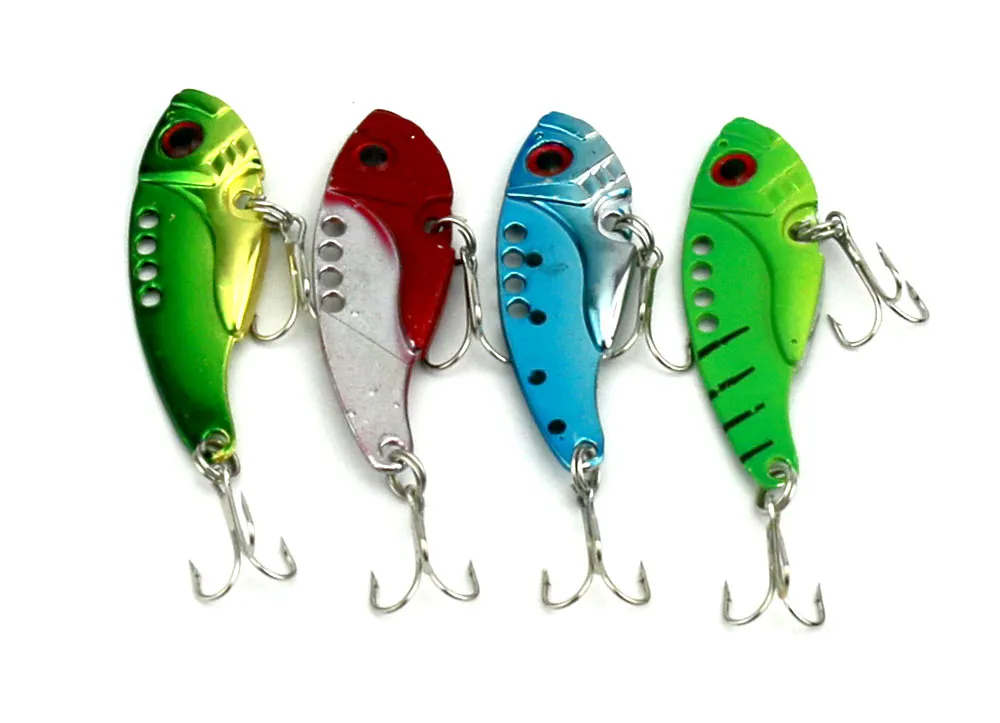 Hengjia Fishing Lure Blade Lure Metal VIB Hard Bait świeżej wody płytkiej wody Bass Walleye Crappie Minnow 11g Wędkarstwo Wędkarstwo VIB017