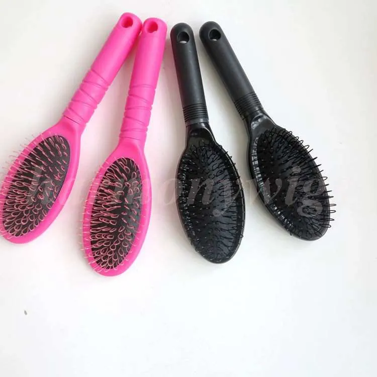 Escovas de loop de pente para cabelos para extensões de cabelo humano pincéis de peruca em escovas de maquiagem Ferramentas BlackPink Color3683522