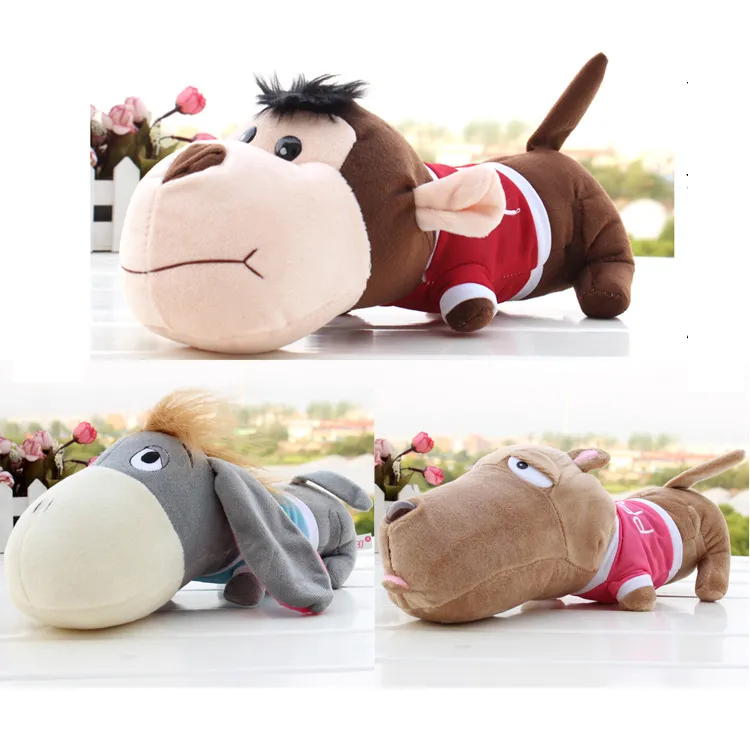 Lovely Cartoon Plush Toy, Creative Stuffed Animal Toy, Cute Dog, Donkey and Monkey for Wedding, Birthday Gifts, Claw Machine, Car Decoration