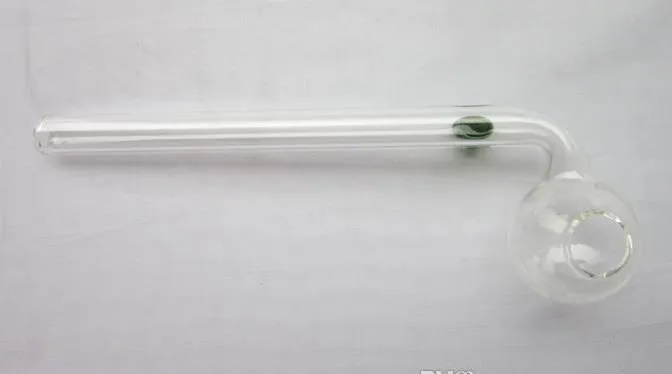Oil burners Curved Glass Pipes with clear glass balancer Length 16cm TSL002