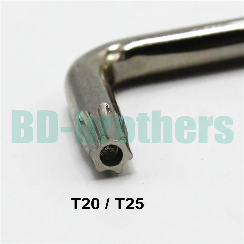 T20 / T25 + 5.0 mm Phillips PH1# Screwdriver With Hole Z Screwdrivers Tool for Auto Fender of Car 