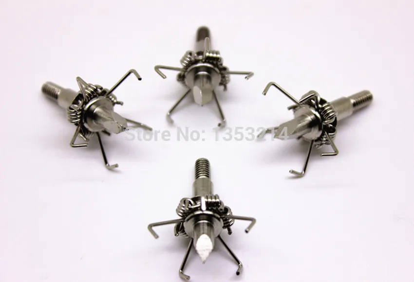 free shipping/5pcs 5 claws stainless steel arrow point judo broadhead 100 grain tips for compound bow targeting new!