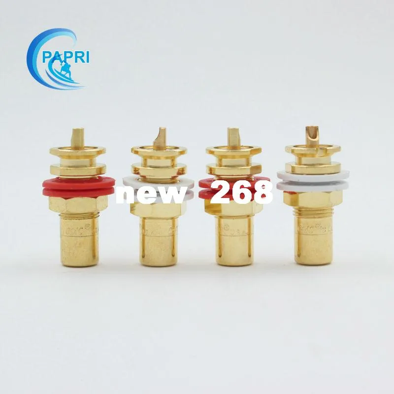 10PAIRS OFC gold-plated CMC 816-WU 24K gold-plated RCA RCA socket For CD Player Speaker Vacuum Amplifier DAC
