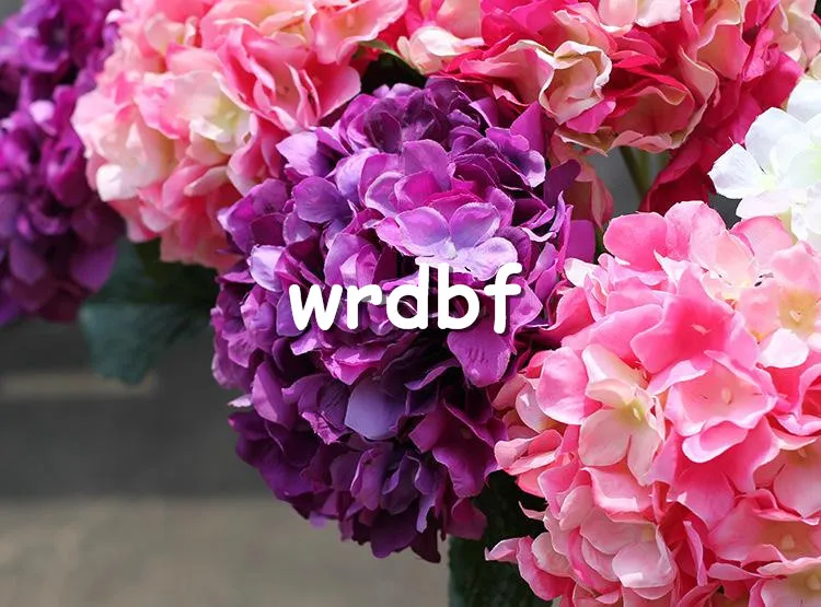Zijden hortensia met enkele steel, 76 cm2992quot lengte kunstbloemen, Europese hortensia, groot bloemhoofd voor bruiloftsmiddelpunt4504319