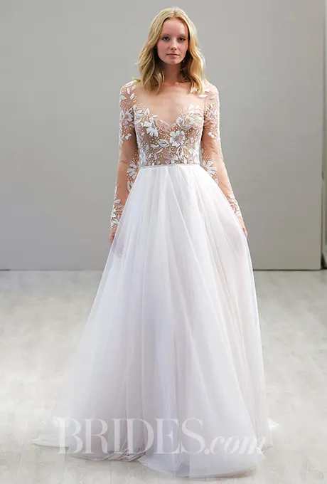 Hayley Paige Agua de rosas 2016 del resorte de encaje vestidos de novia una línea Beteau Hayley Paige Agua de rosas 2016 del resorte de encaje vestidos de novia una línea Beteau
