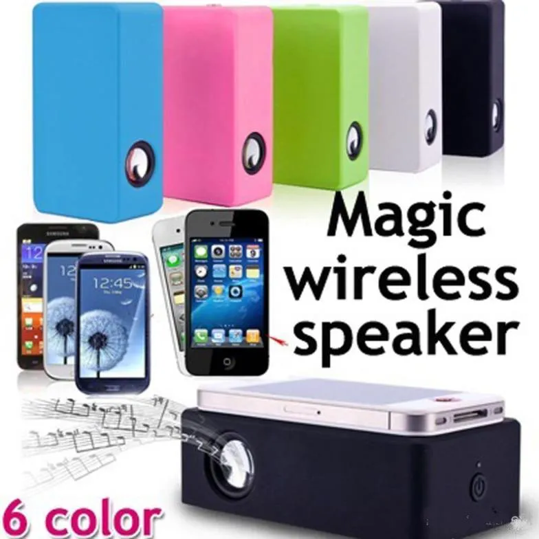 Magic Boose Wireless Induction Audio Speaker Interaction Amplifying Speakers Near Field Subwoofers For Smartphone iPhone 6 Note 4 S5 Etc