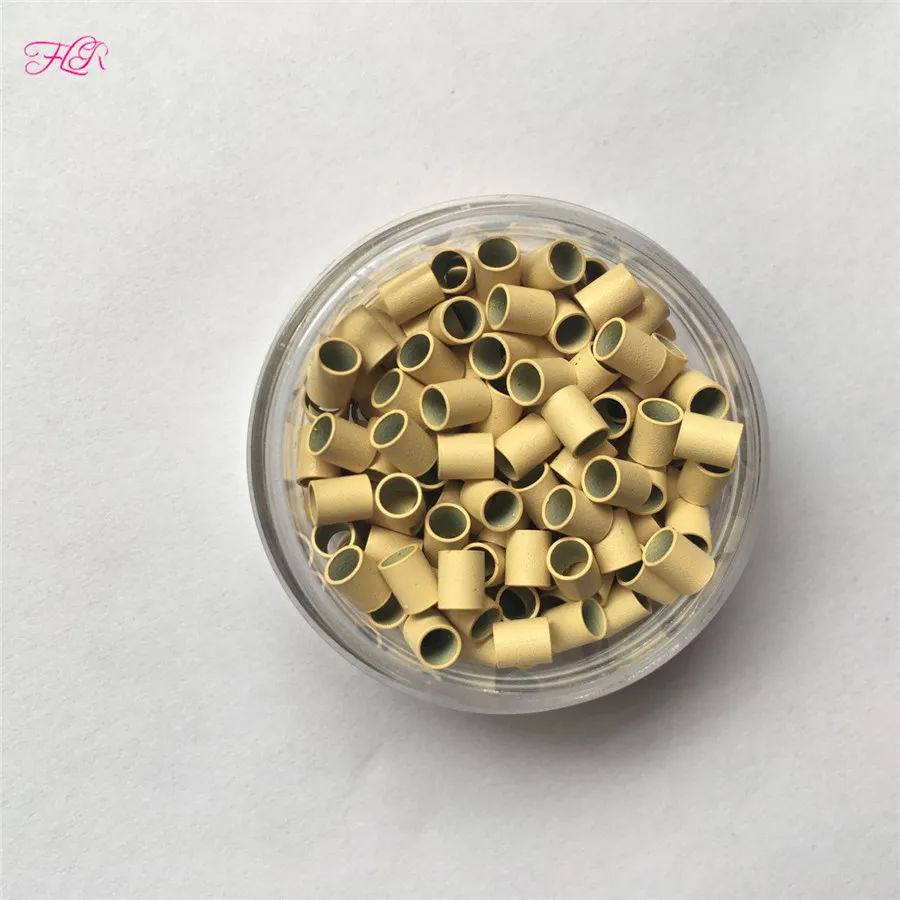 Micro-anneaux en cuivre à verrouillage facile, 1000 pièces, 322838 mini-verrous droits, tube en cuivre, micro perles pour appliquer i-tip hair7117078