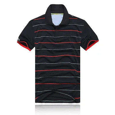 NOWOŚĆ Polos Polos Stripe Men T-shirty Krocodile krótkie topy z krótkim rękawem Bawełny polo sportowy krótki rękaw Letni swobodny koszulka polo SH249R