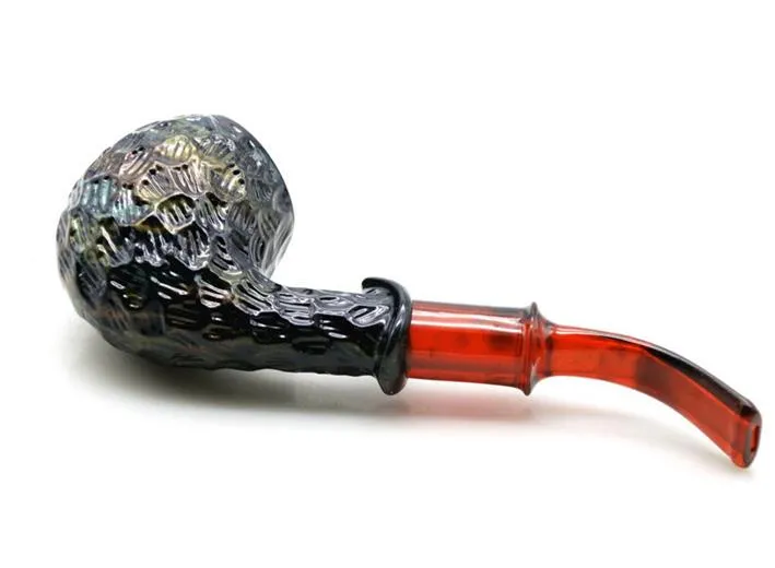 Pipe Résine Fume-Cigarette Rouge Court Long 150mm