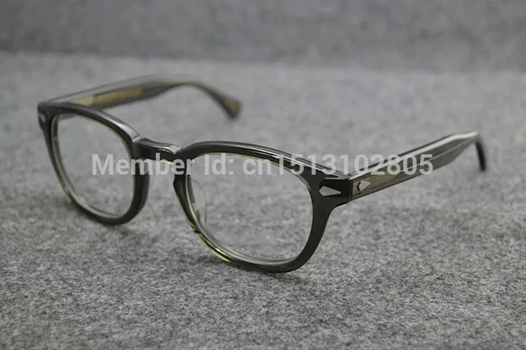 2016 johnny depp glasses top Quality brand round eyeglasses frame 