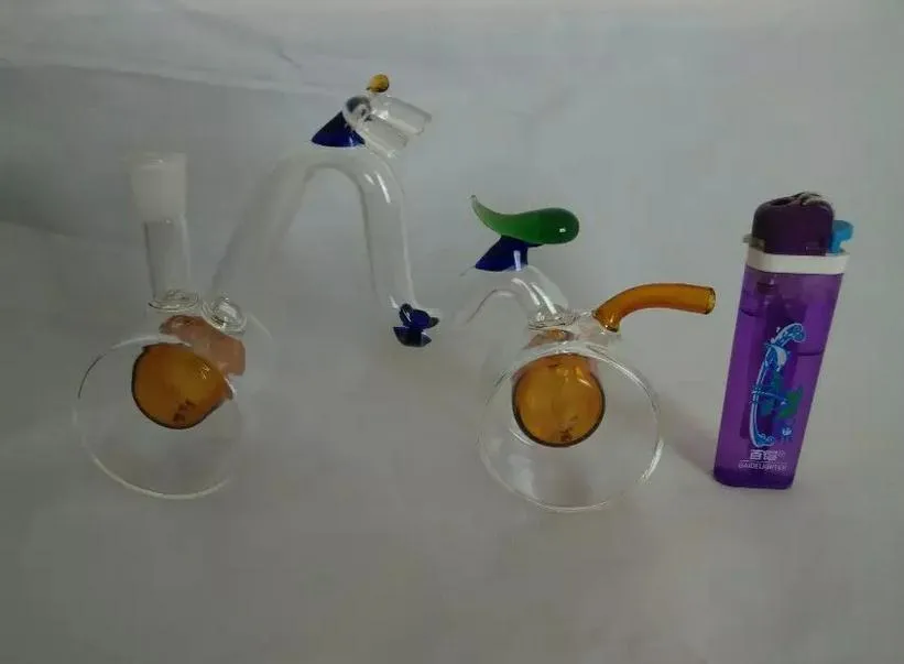 wholesalers ----- 2015 new stained glass hookah / glass bong, bicycle styles, Gift accessories