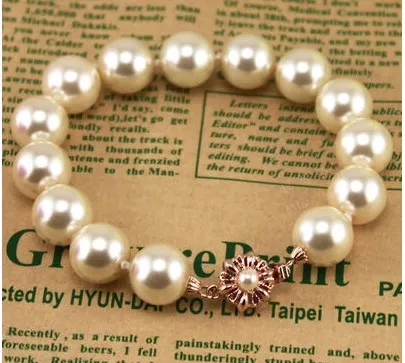 braccialetto da donna con catena di perle e chiusura in oro (ming320) gfrgd