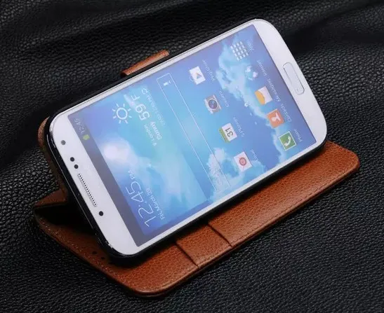 Funda soporte Samsung S4 Funda con tapa original para Samsung S4 Funda de lujo