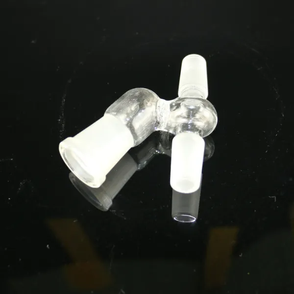 Vinklad kvinnlig adapter Hookahs Tillbehör Tre storlek för ditt urval Kvinnor Joint Glass Vattenrör