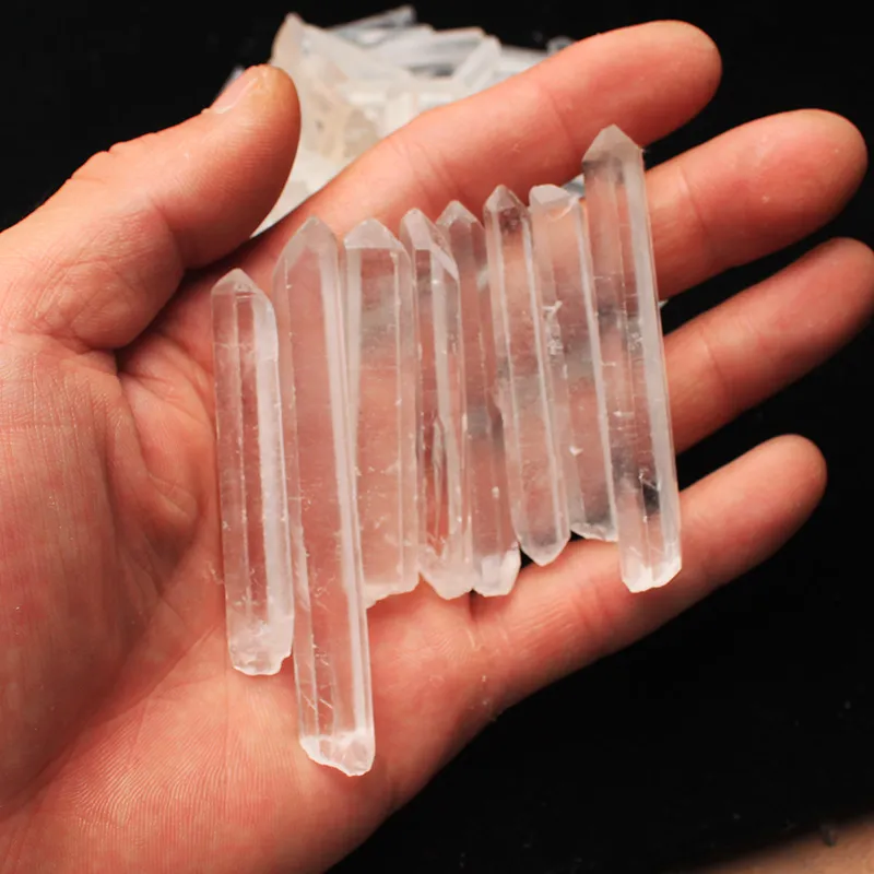 Wholesale 100g High Quality Bulk Small Points Clear Quartz Crystal Mineral Healing reiki & good lucky energy Mineral Wand