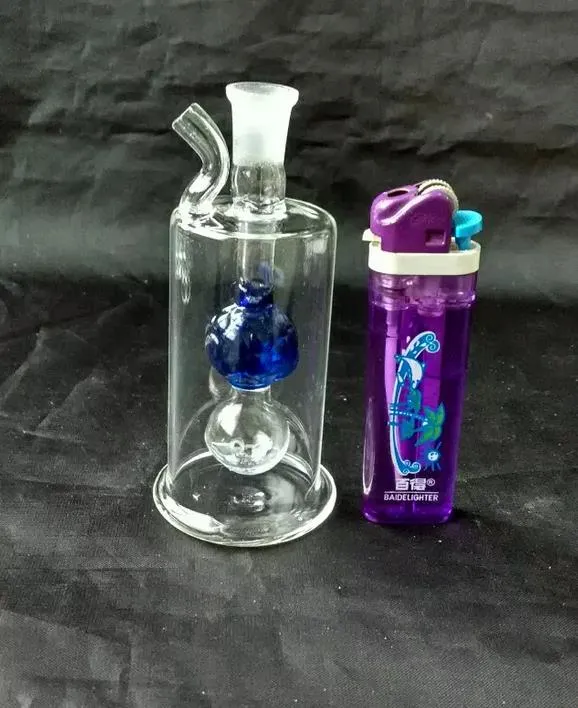 Wholesale variety of styles of stained glass hookah glass bong, color random delivery, giving full set